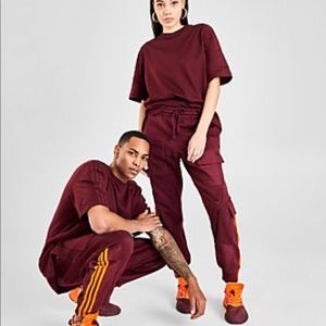 IVY PARK X Adidas maroon cargo pant